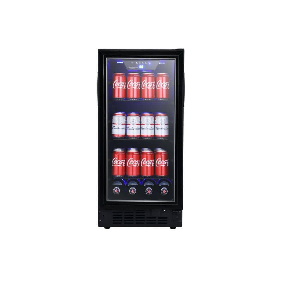 EdgeStar BBR901BL 15 Inch Wide 80 Can Built-In Beverage Center with Slim Design