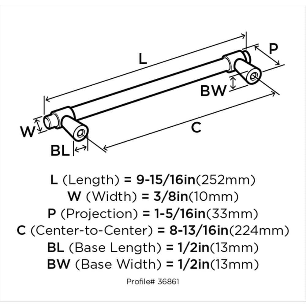 Mergence 8 13/16" Center To Center Bar Pull