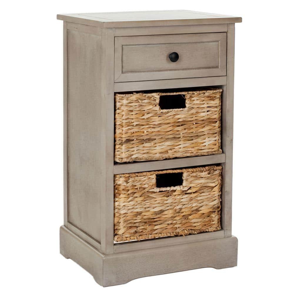 Carrie Side Table - Vintage Grey - Safavieh.
