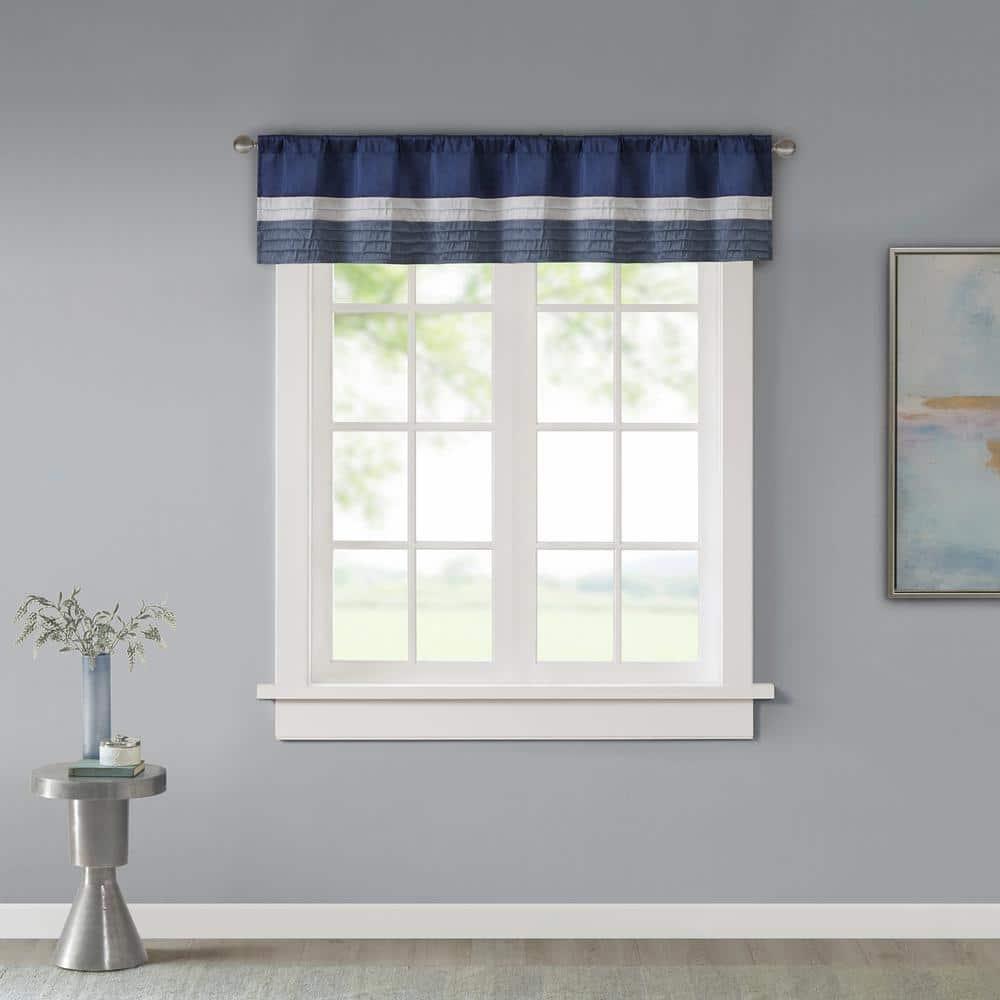 Madison Park Amherst Polyoni Pintuck Window Valance