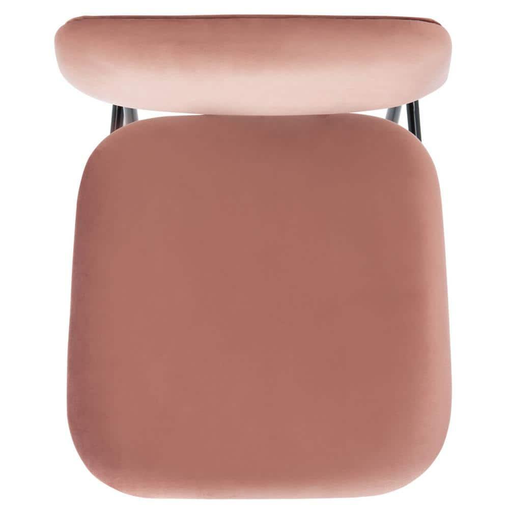 Chavelle Side Chair - ACH6205 - Set of 2 - Dusty Rose/Black - Safavieh