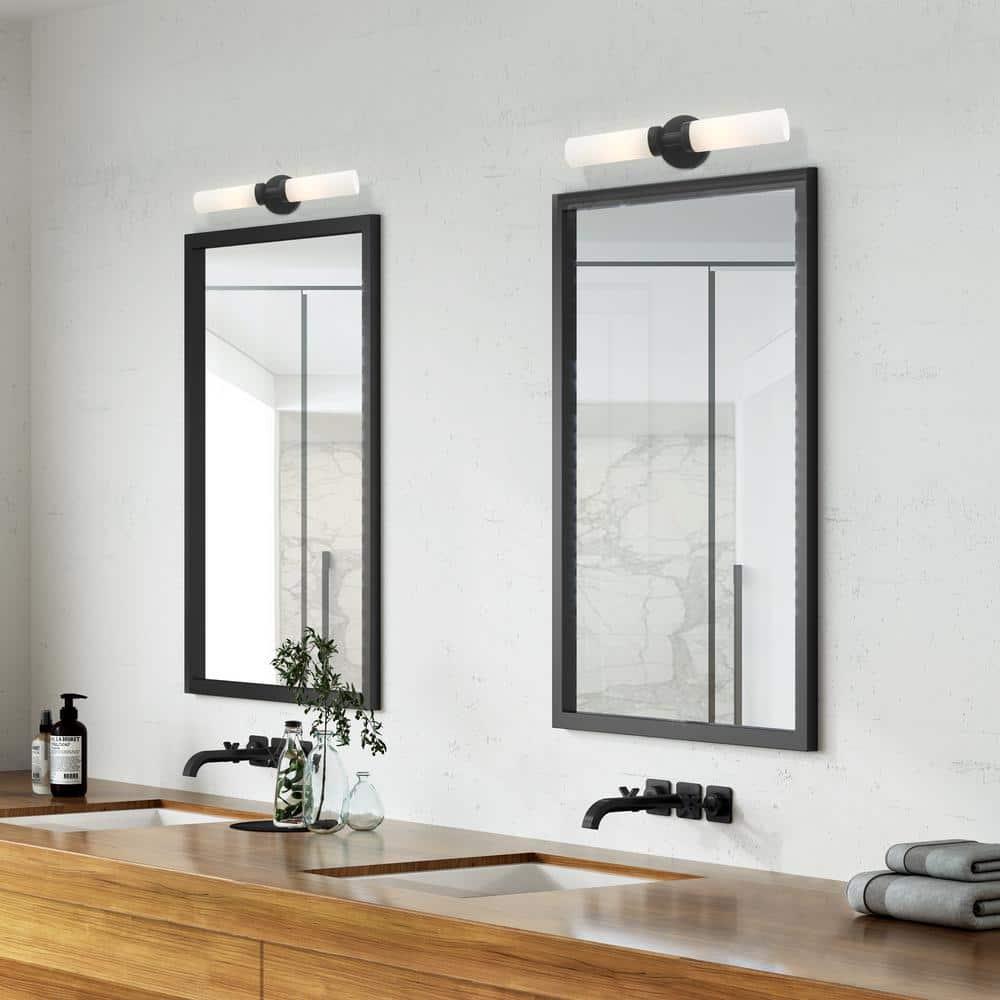 Livex Lighting Aero 2 - Light Vanity in  Black