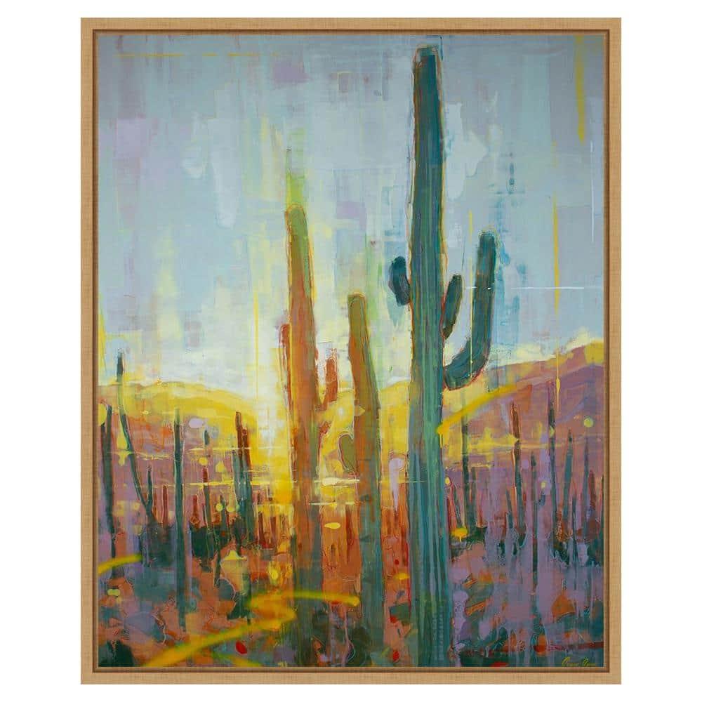 Amanti Art 23"x28" Sonoran Golden Glow by James Ayers Framed Canvas Wall Art Print