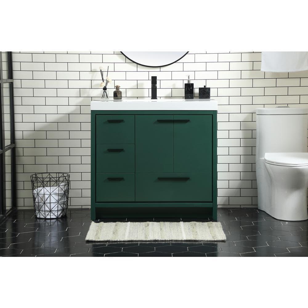 Mercury Row® Southmead 36'' Single Bathroom Vanity with Resin Top