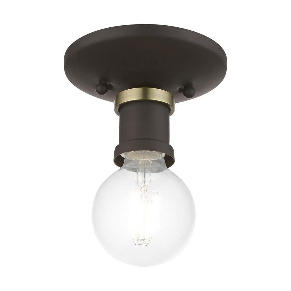 Livex Lighting - Lansdale - 1 Light Flush Mount In Transitional Style-3.38