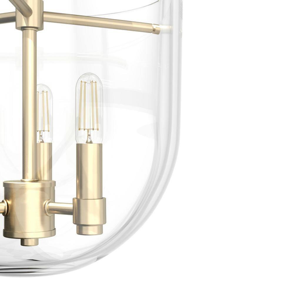 Hunter Sacha Natural Iron 3 Light Flush Mount Ceiling Light Fixture