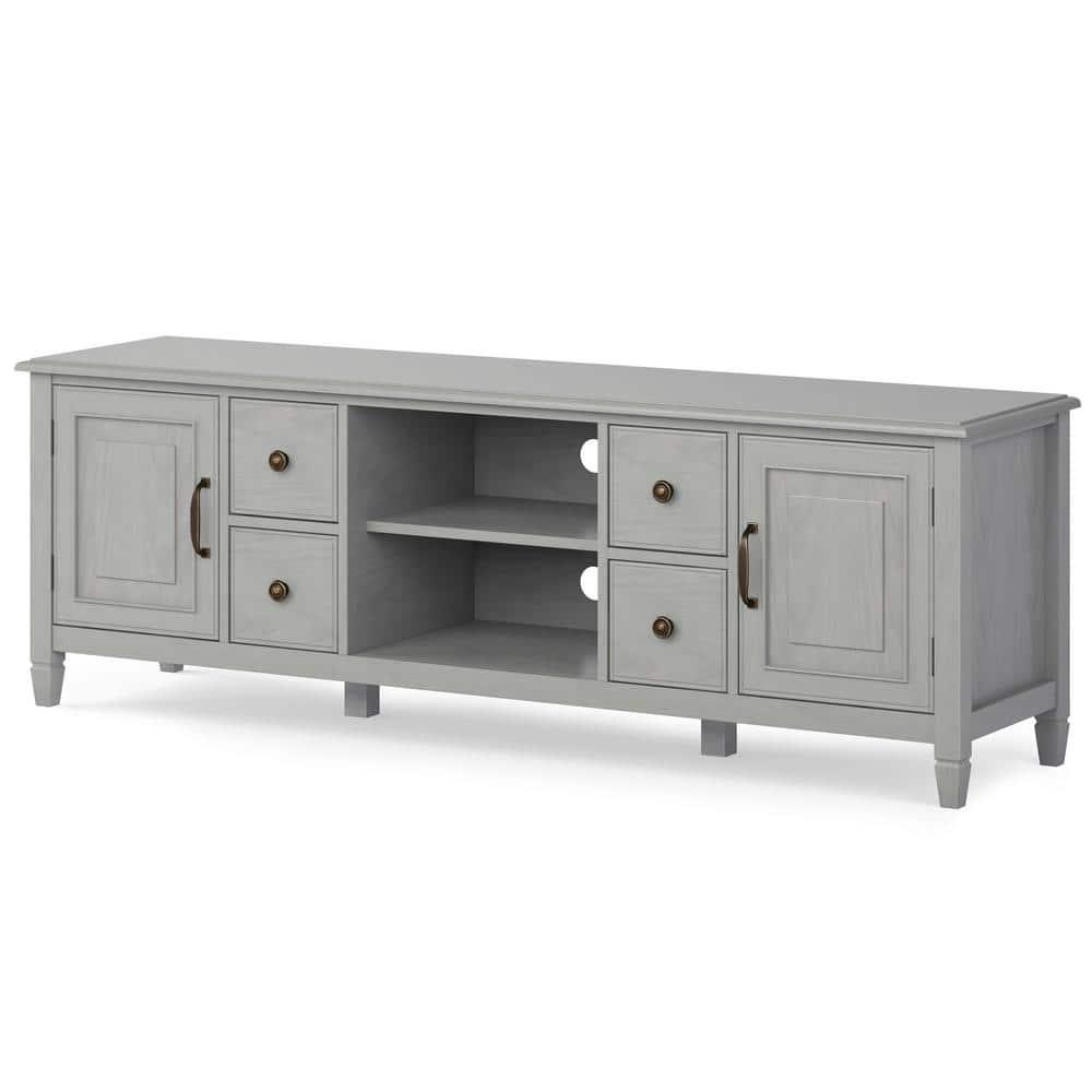 Simpli Home Connaught SOLID WOOD 72 inch Wide TV Stand For TVs up to 80 inches