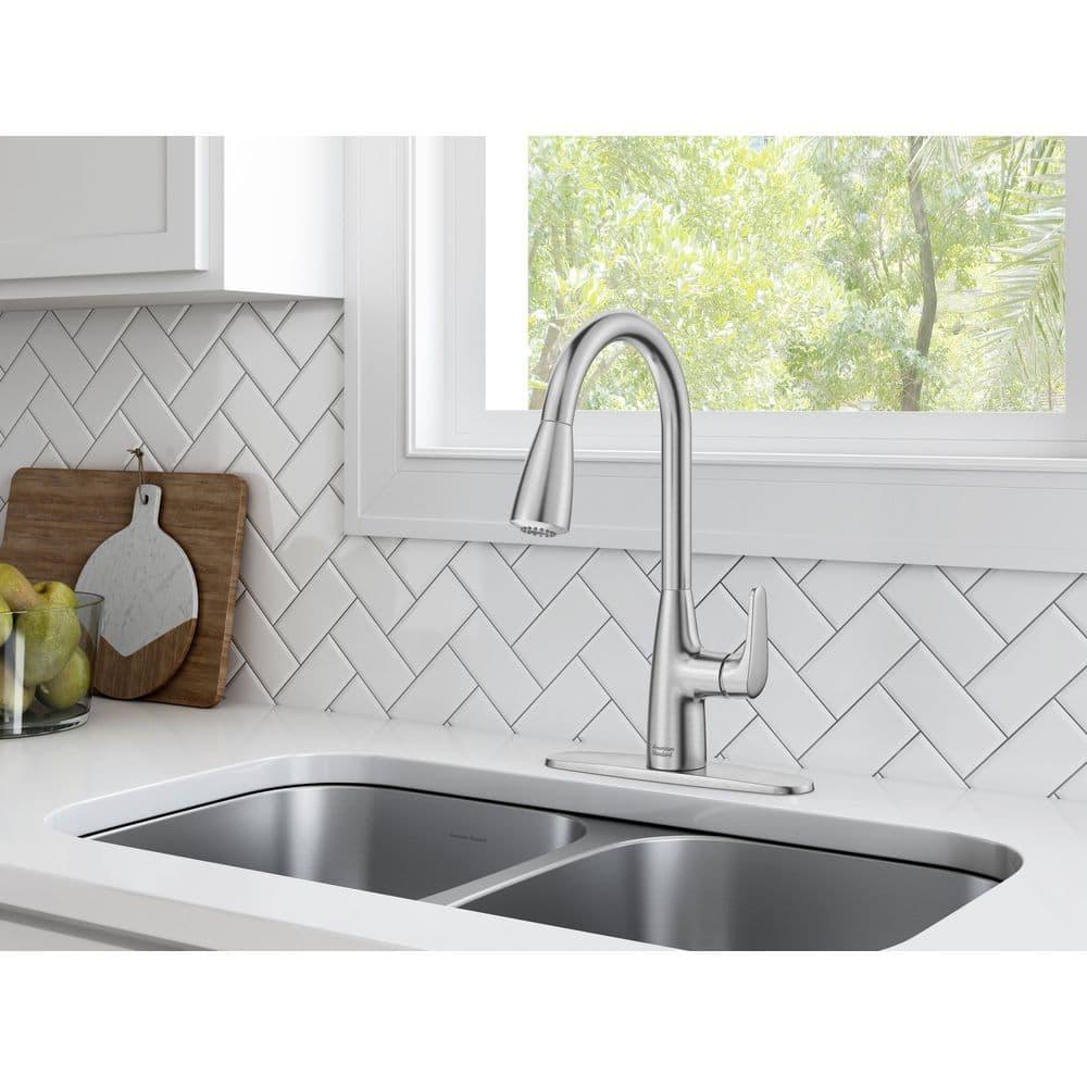American Standard 7077.300 Colony Pro 1.5 GPM Single Hole Pull Down Kitchen Faucet -