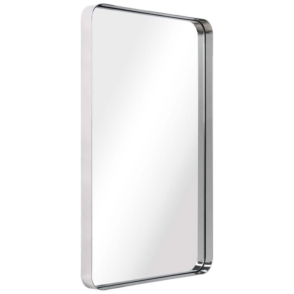Empire Art Direct Ultra Stainless Steel Rectangular Wall Mirror Polished Silver 24" x 36" Silver