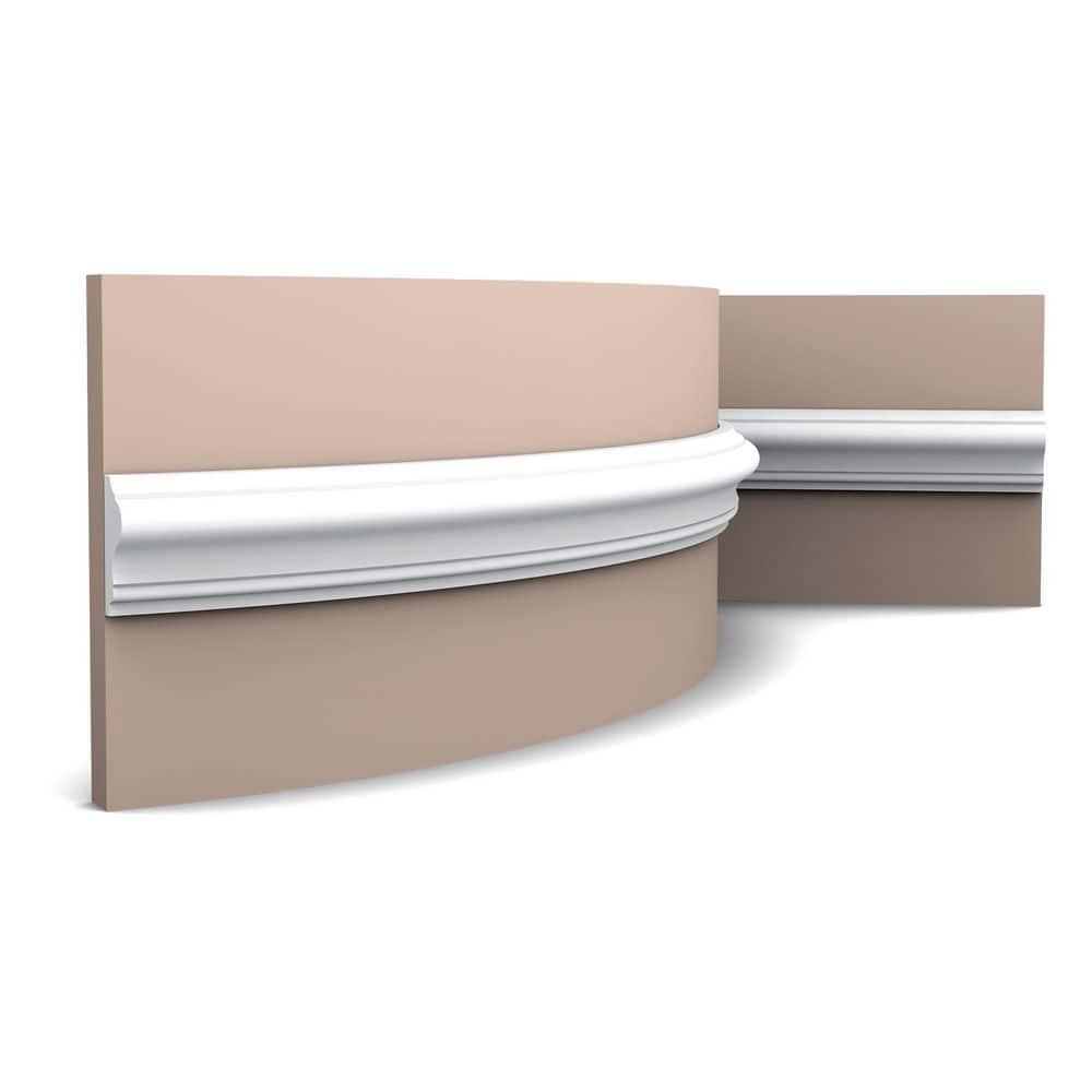 78.75'' H x 1.625'' W x 0.625'' D Plastic Chair Rail