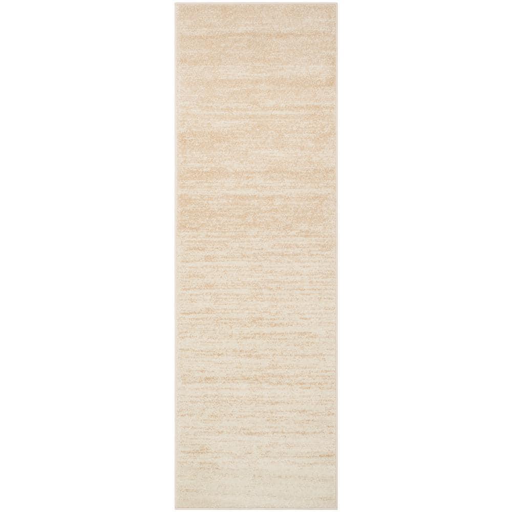Adirondack ADR113 Machine Made Indoor Runner - Champagne/Cream - 2'-6"x8' - Safavieh