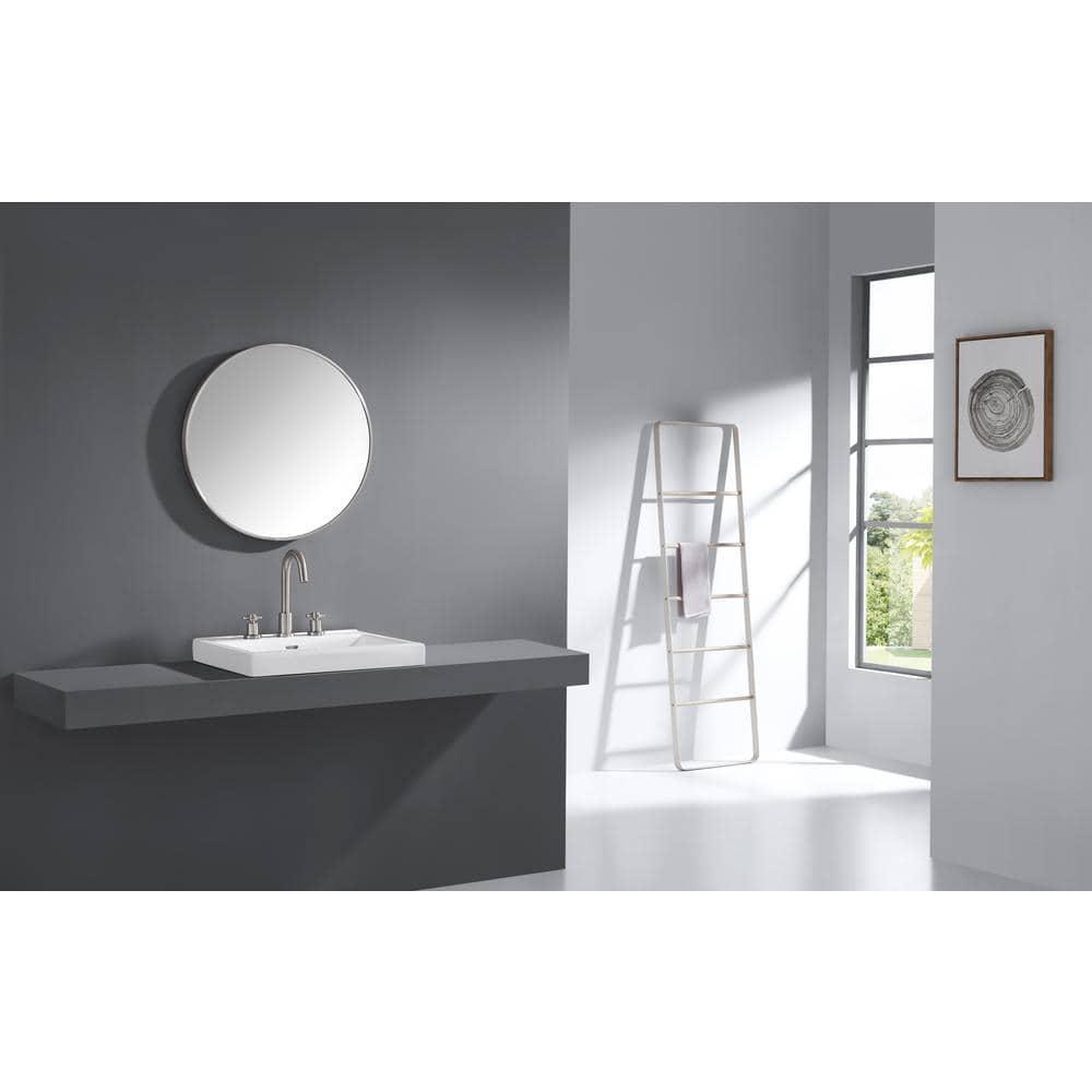 Avanity Avon-M24 Avon 24" Diameter Modern Circular Stainless Steel Framed Bathroom Wall