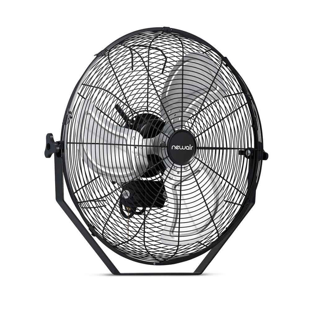 Newair Newair 20" High Velocity Wall Mount Fan, Heavy Duty Waterproof Outdoor Fan, Adjustable Tilt and 3 Speeds up to 4650 CFM, Pull Chain Switch