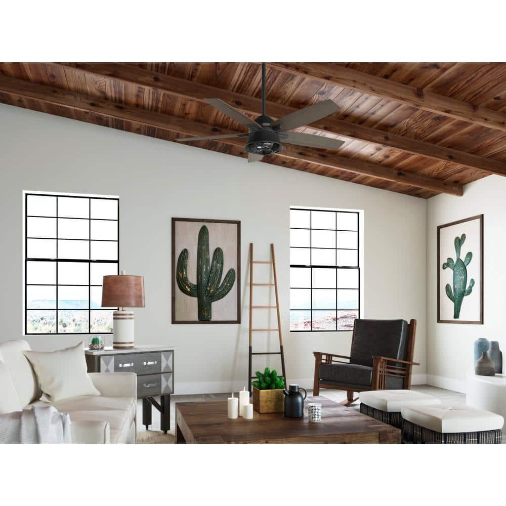 52" Hampshire 5 - Blade Ceiling Fan With LED Light Kit And Handheld Remote