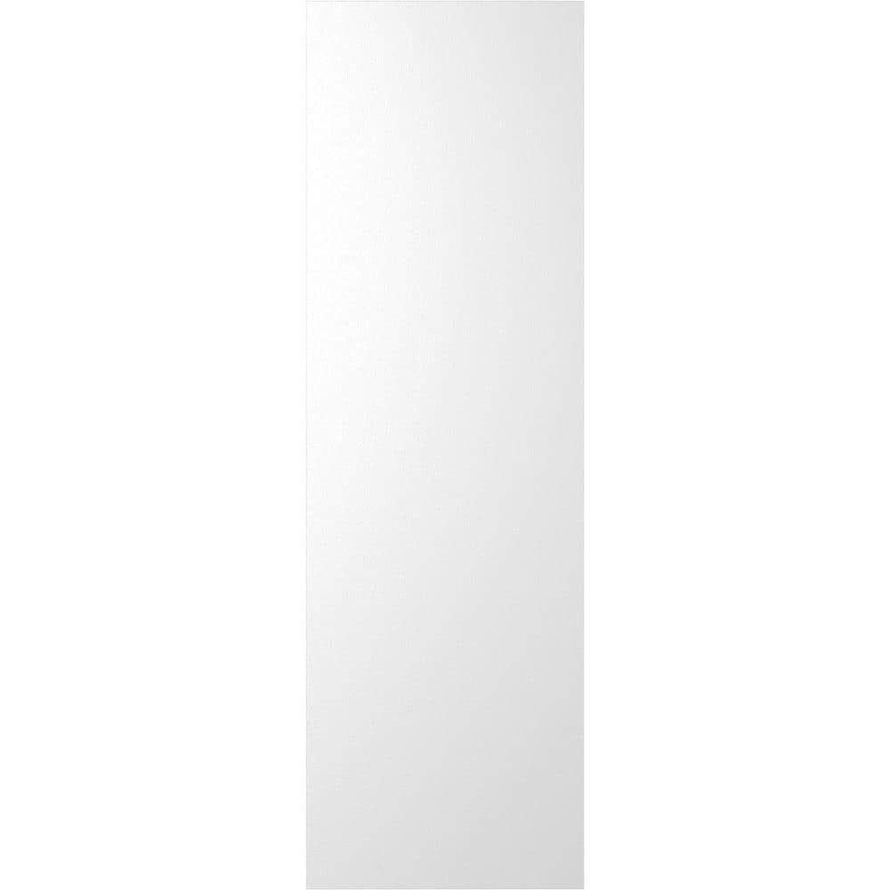 Ekena Millwork 12"W x 32"H True Fit PVC Two Equal Panel Farmhouse Fixed Mount Shutters w/ Z-Bar, White (Per Pair - Hardware Not Included)