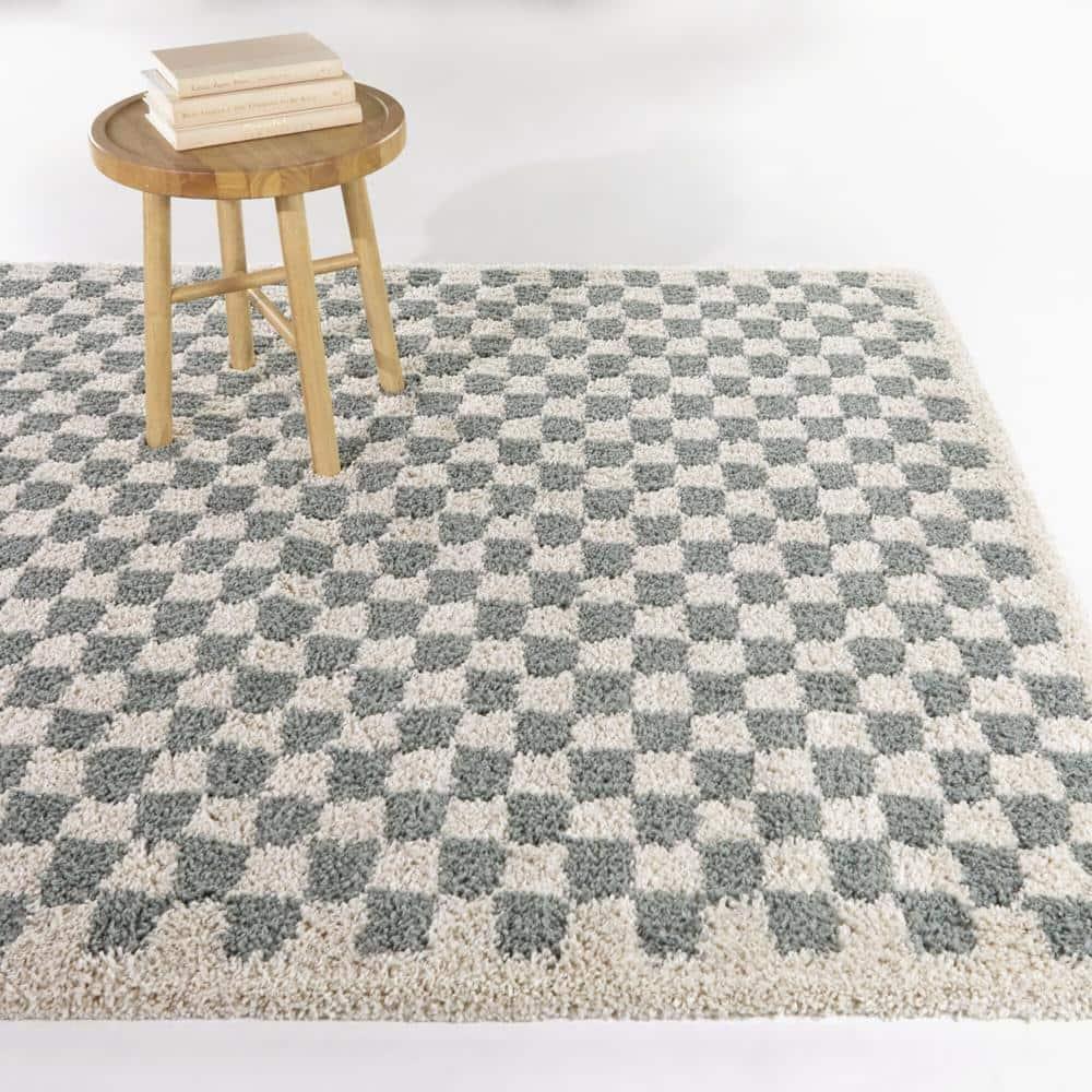Covey Sage 4 ft. x 6 ft. Geometric Area Rug