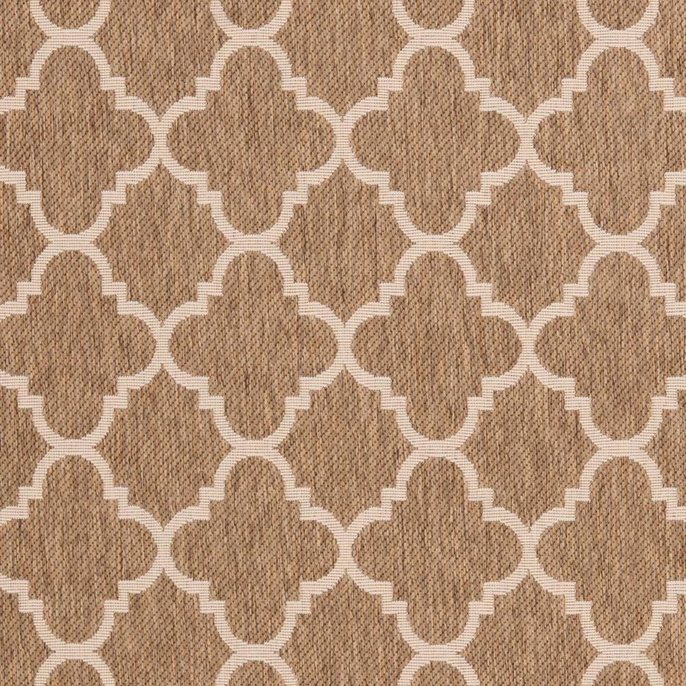 Courtyard CY6918 Power Loomed Indoor/Outdoor Area Rug - Brown/Bone - 4'x5'7" - Safavieh.