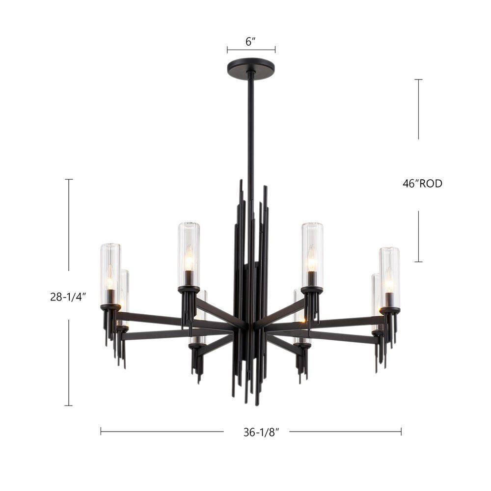 Torres 8 - Light Modern Linear Chandelier