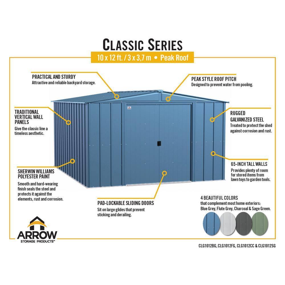 Arrow Arrow Select Steel Storage Shed Steel Storage Shed