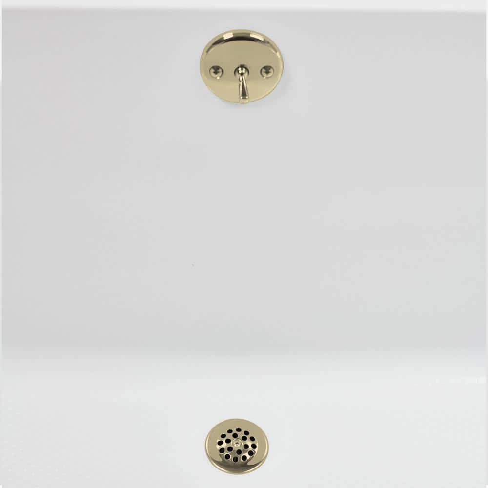 Streamline Bath 60" x 32" Acrylic Soaking Drop-In Bathtub, Drain Included N-4120-712-PBR