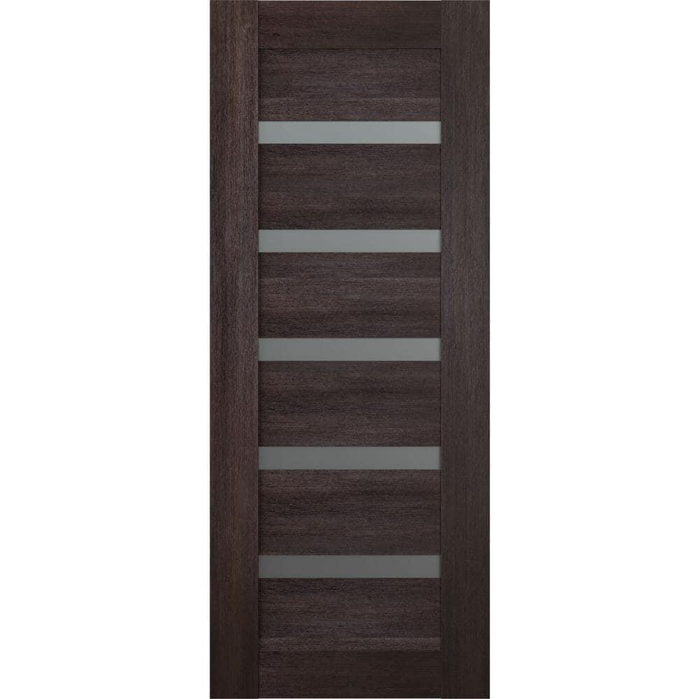 Belldinni Avon 07-04 Solid Manufactured Wood and Glass Paneled Prefinished Standard Door