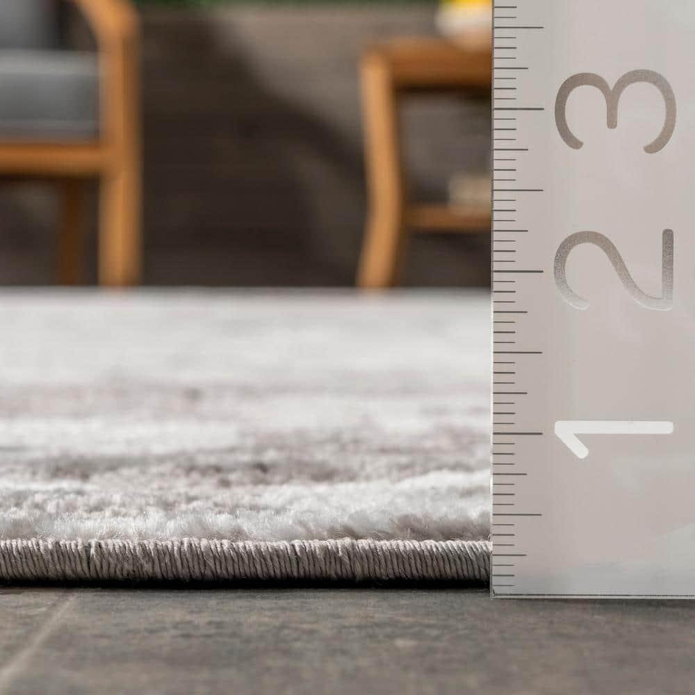 Nuloom Meaghan Abstract 3x5 Accent Indoor Area Rug for Living Room Bedroom Dining Room Entryway Kitchen, Grey/Ivory