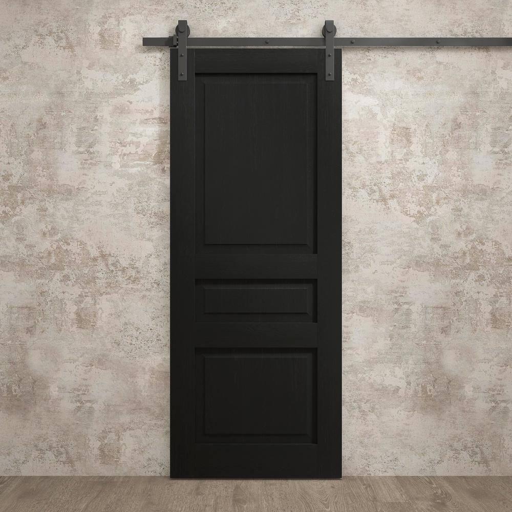 SARTODOORS Modern Barn Door | Ego 5012 | Rail Track Heavy Hardware Set | Solid Panel Interior Doors