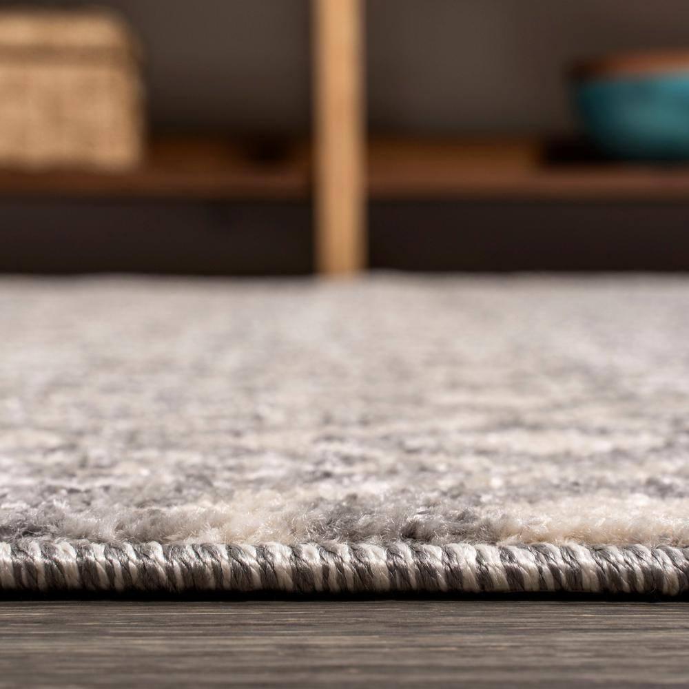 2'x8' Ifrane Berber Geometric Stripe Runner Rug, Gray/Cream - JONATHAN Y