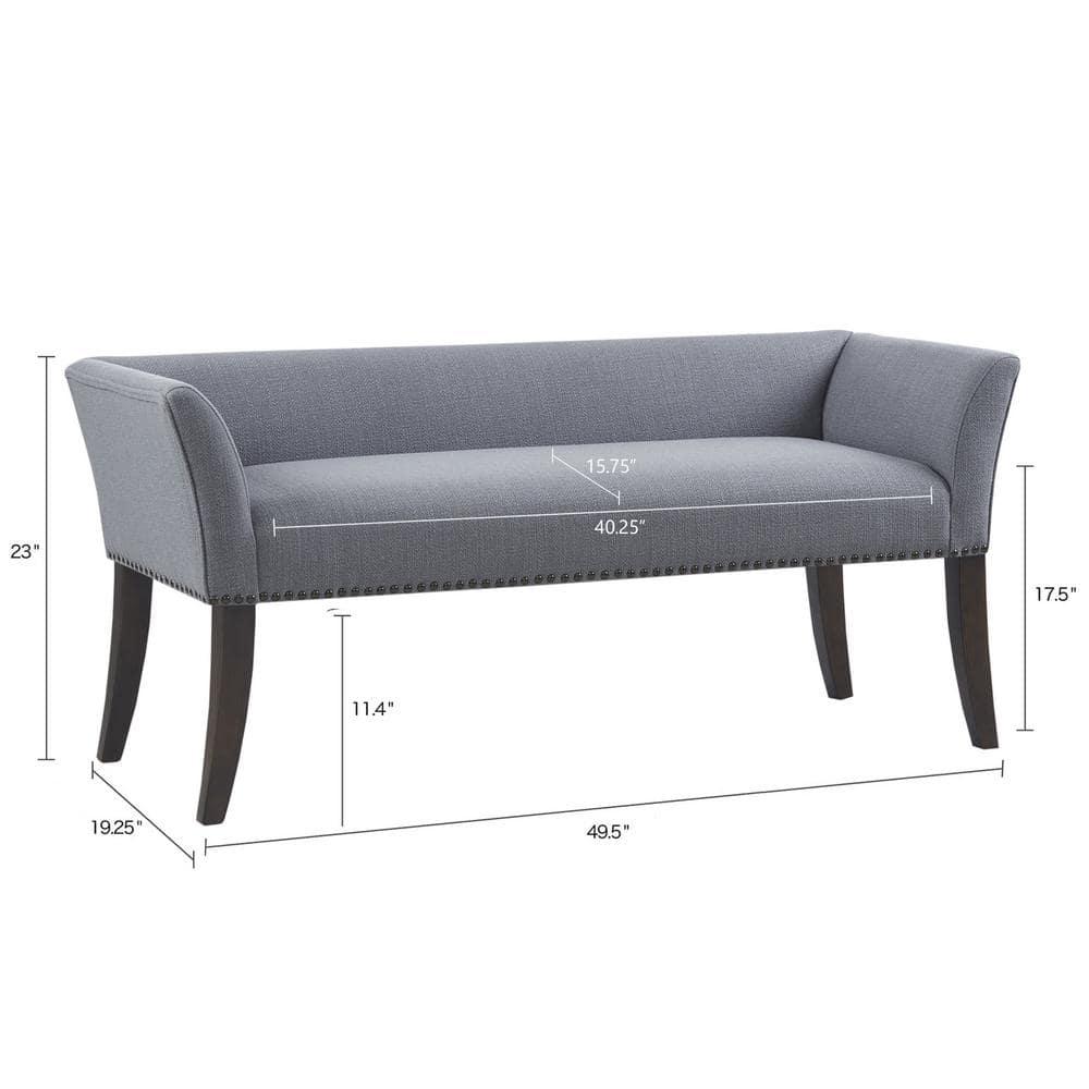 GZMWON 1 Polyester Upholstered Bench Bedroom Bench Modern Bench Accent Bench