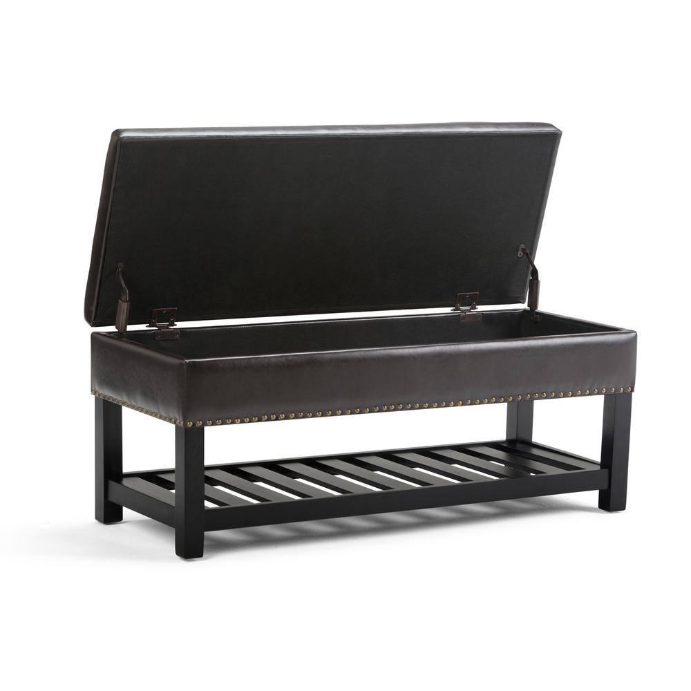 Lomond Faux Leather Upholstered Storage Bench