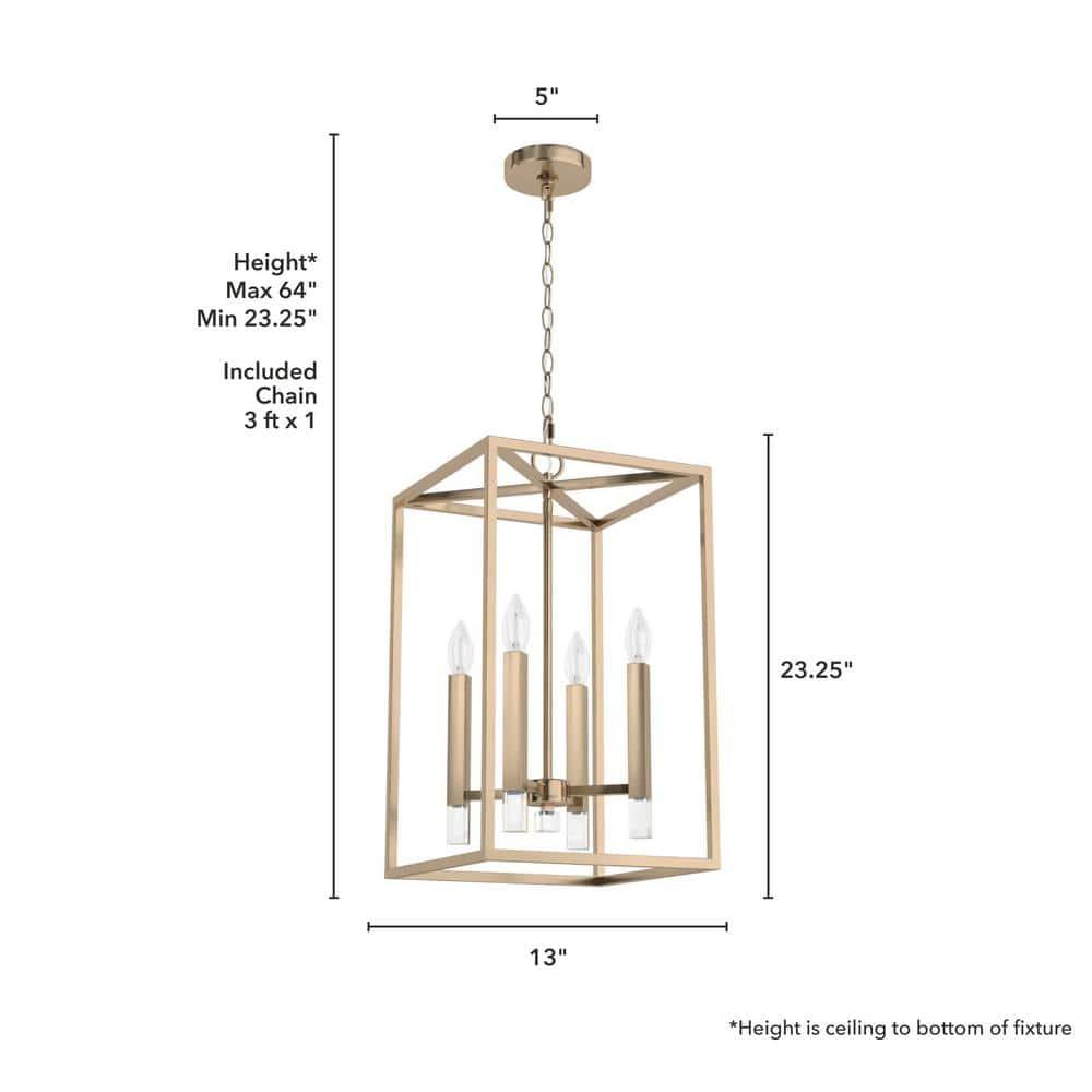 Hunter Sunjai 4 Light Pendant 13 Inch Ceiling Light Fixture