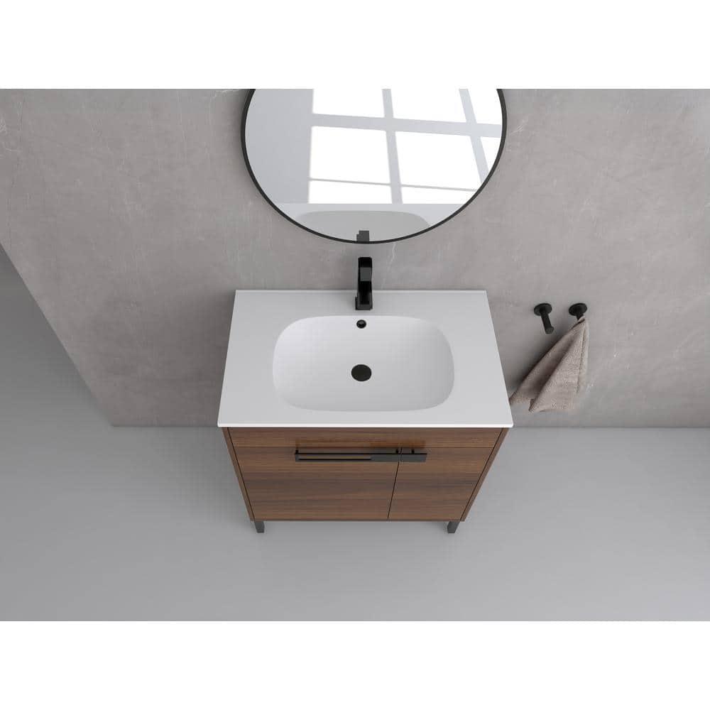30" SINK VANITY WITH KD PACKAGE, PLYWOOD, SMC TOP, NO FAUCET