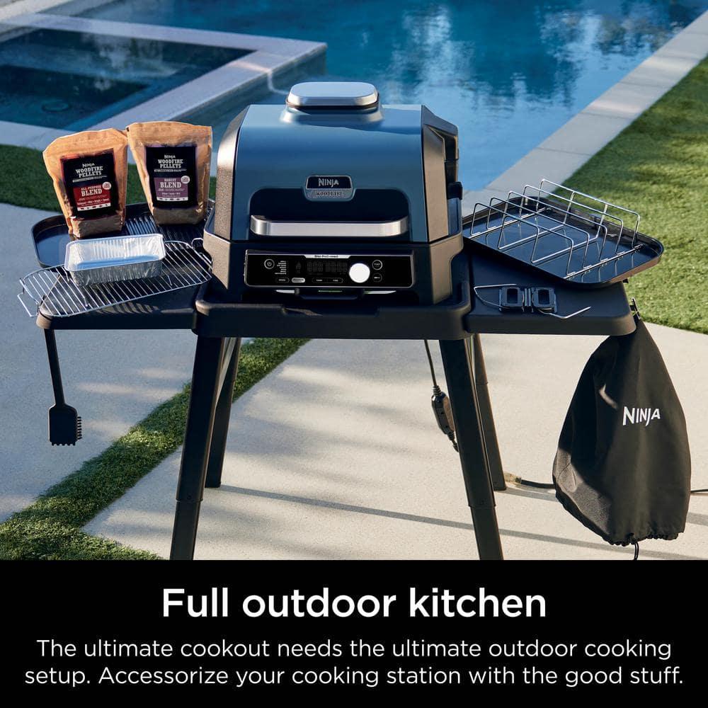 Ninja Cleaning Brush, Compatible With All Ninja Woodfire Outdoor Grills (og700, Og800, And Og900 Series), Non-scratch, Heat Resistant, Scraper Tool, Black