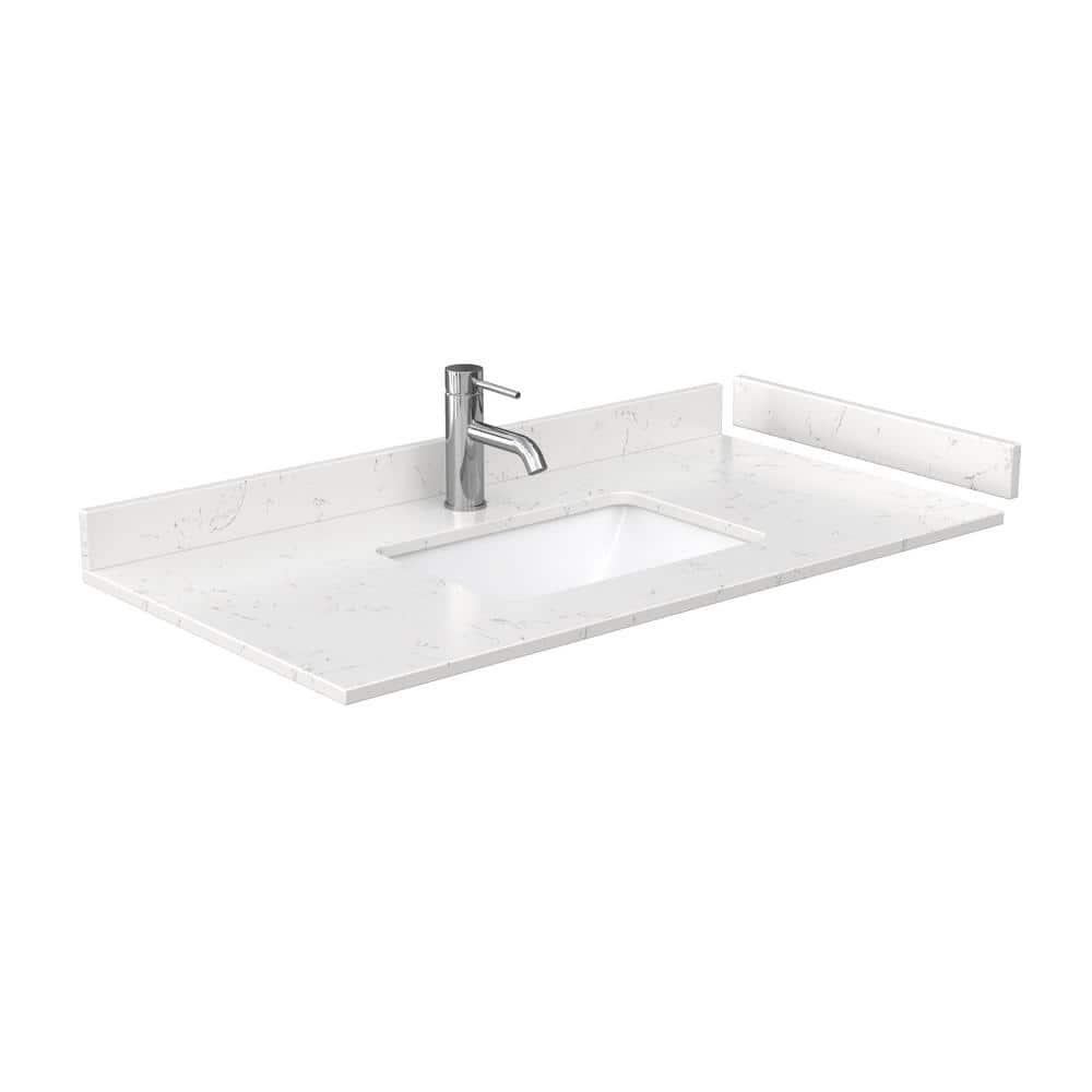 Miranda 42" Freestanding Single Bathroom Vanity with Cultured Marble Top