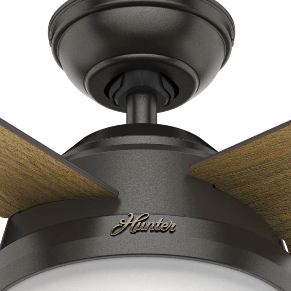 Dempsey 52" 4 - Blade Contemporary Indoor Ceiling Fan with Lights and Remote