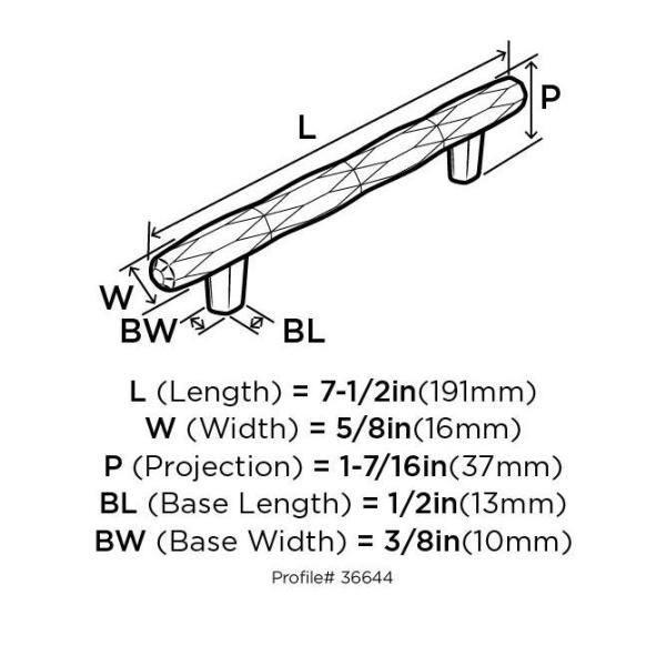 St. Vincent 5 1/16" Center to Center Bar Pull