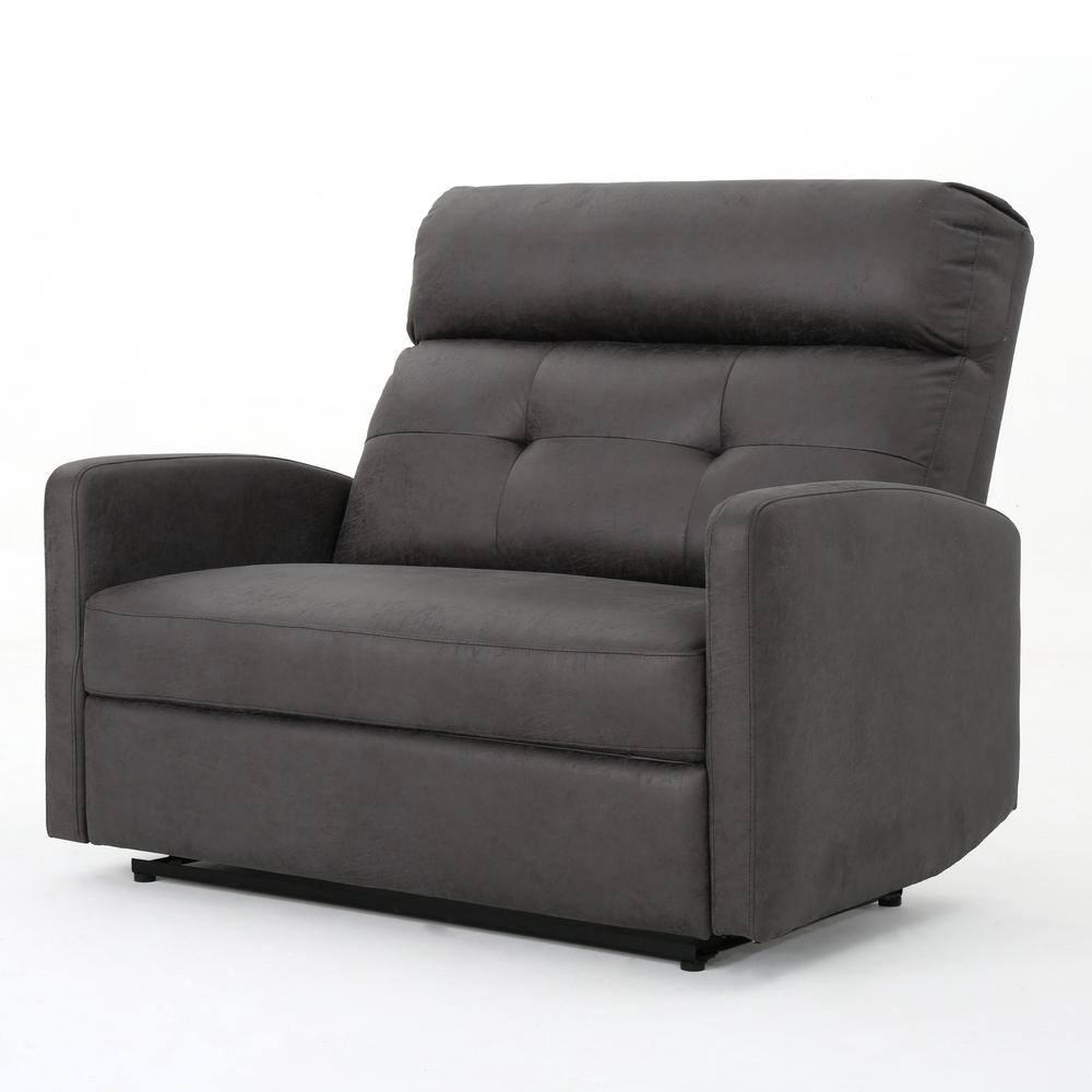 Halima 2-Seater Recliner - Slate - Christopher Knight Home: Upholstered Polyester, Hardwood Frame, 500lb Capacity