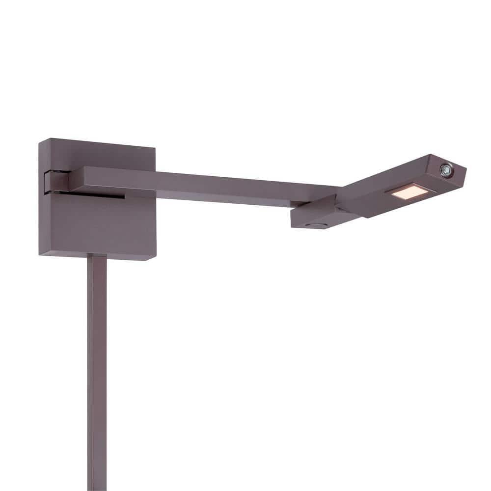 WAC Lighting Flip LED 3000K Right Contemporary Aluminum Swing Arm in Bronze
