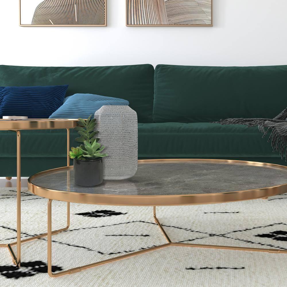 Union Rustic 9'' Faux Succulent in Cement Pot