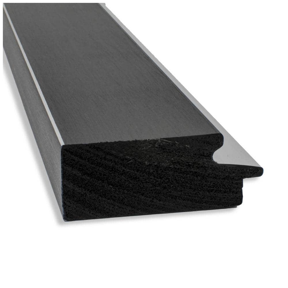 Amanti Art Beveled Bathroom Wall Mirror - Eva Black Silver Frame Eva Black Silver Outer Size: 45 x 35 in