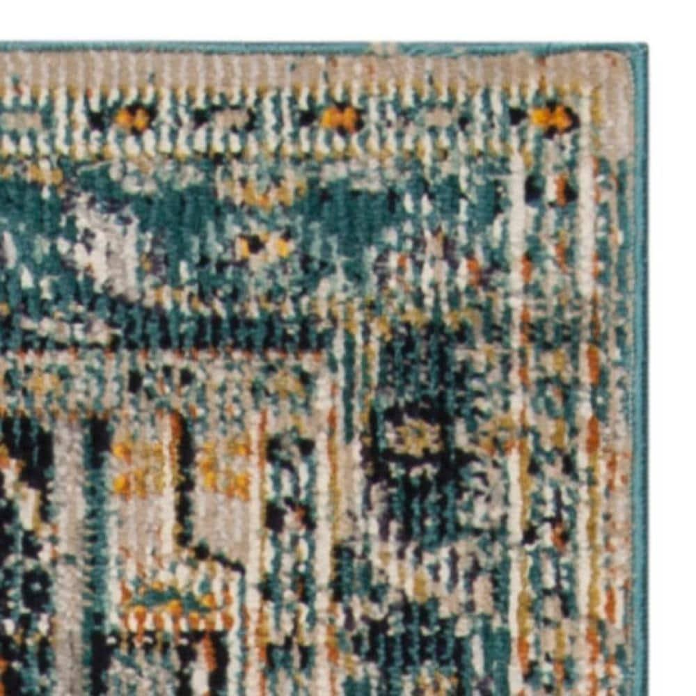 Crystal CRS501 Loomed Indoor Accent Rug - Teal/Rose - 2'2"x5' - Safavieh