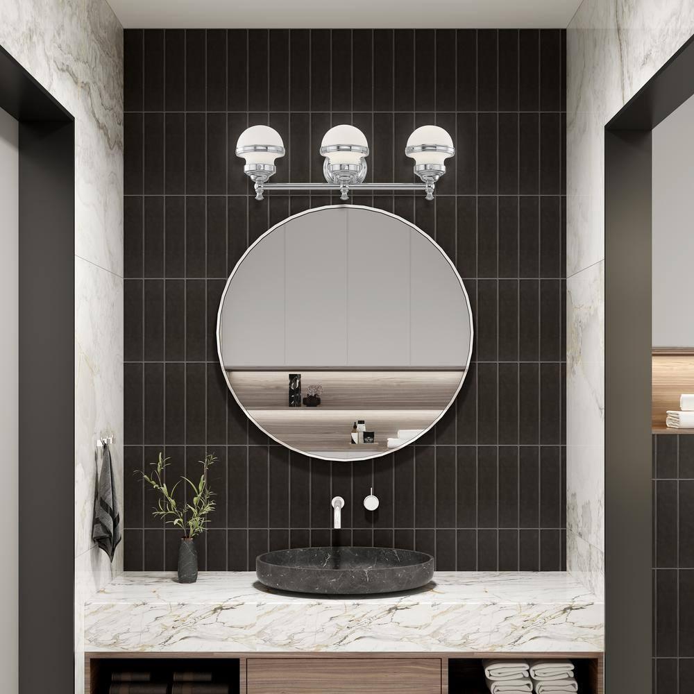Livex Lighting Oldwick 3 - Light Vanity in  Polished Chrome