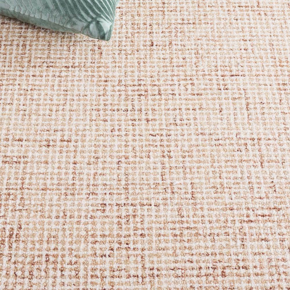 Martha Stewart Rugs Martha Stewart Hand Tufted Wool Cotton Rug in Rust/Ivory