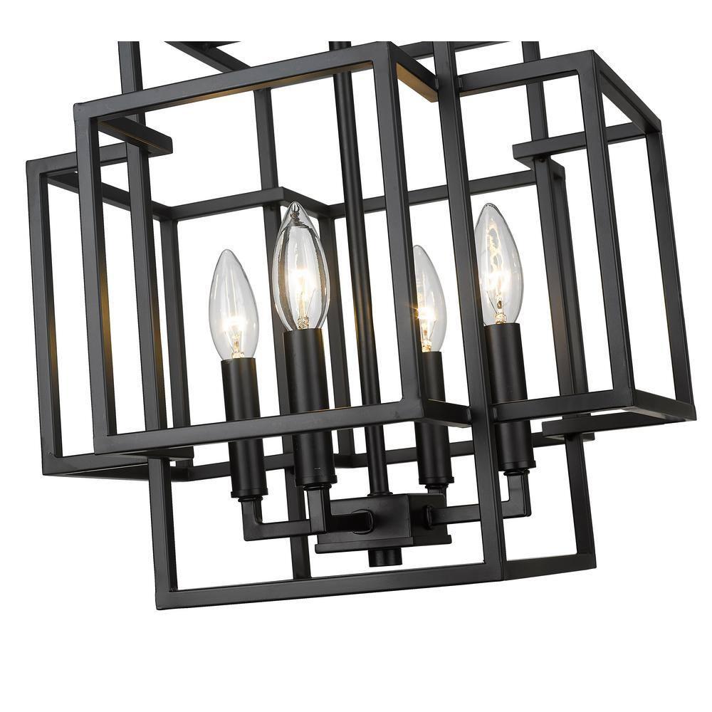 Z-Lite Titania 4 - Light Pendant in  Matte Black