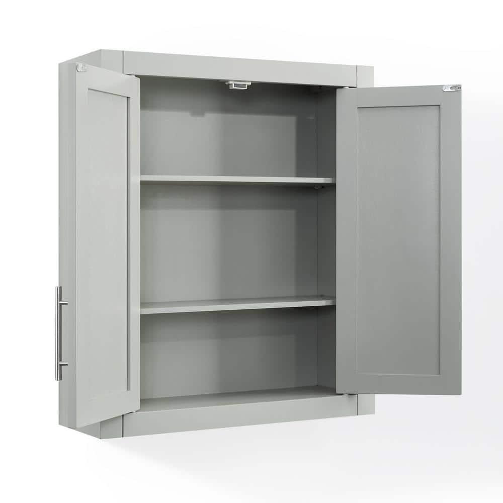 Savannah Wall Cabinet Gray - Crosley