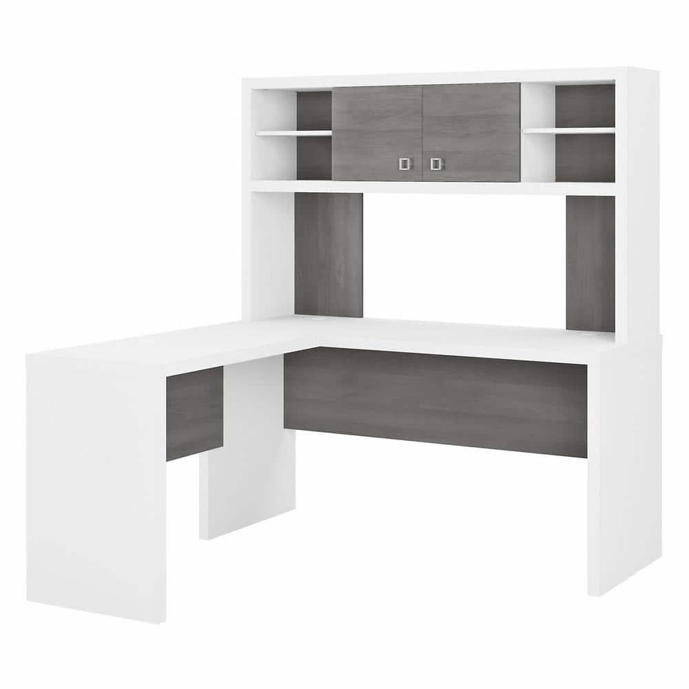 Echo 2-Piece L-Shape Computer Desk Office Set with Hutch