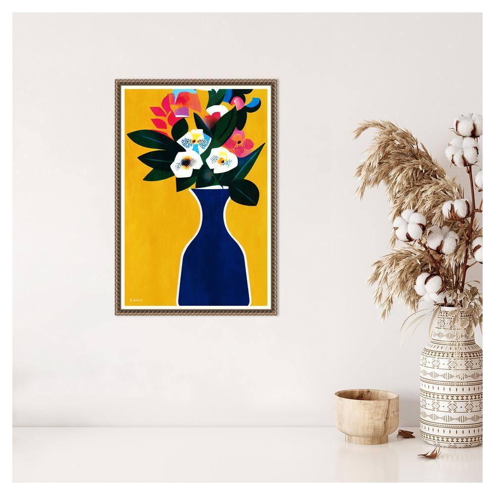 Amanti Art Sunshine Flowers by Bo Anderson Canvas Wall Art Print Framed 16 x 23-in.