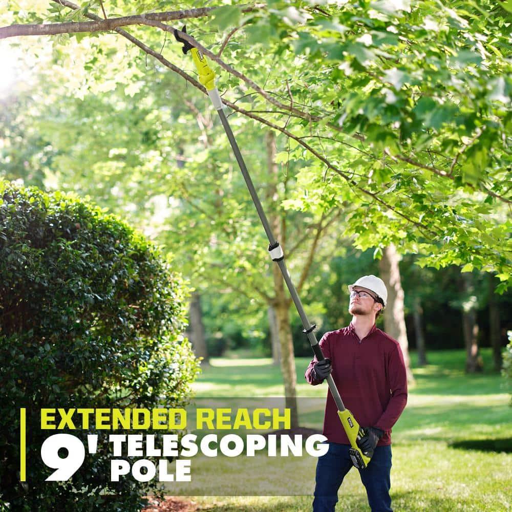Ryobi 18V Electric Cordless Pole Saw with Lithium Ion Battery