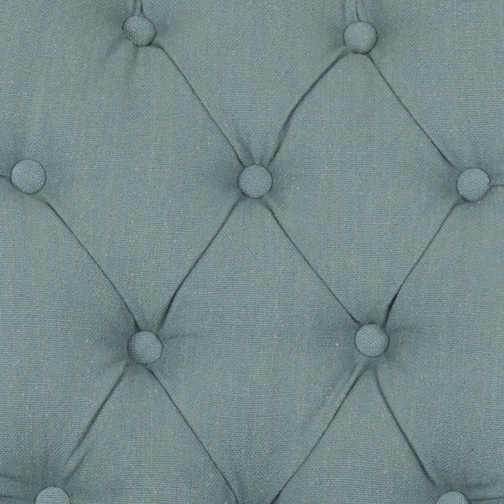 Abby 19''H Tufted Side Chairs (Set Of 2)  Silver Nail Heads - Sky Blue - Safavieh