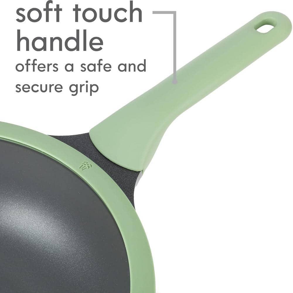Kenmore Theodore 6 Quarts Non-Stick Aluminum Saute Pan with Lid